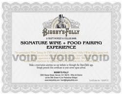 Bigsby's Folly Craft Winery & Restaurant
