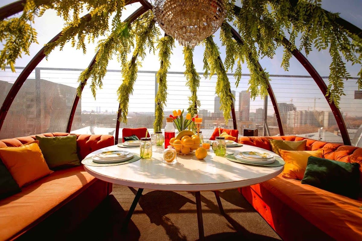 RoofTop купольные беседки на крыше